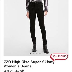 Levi’s 720 super skinny jeans